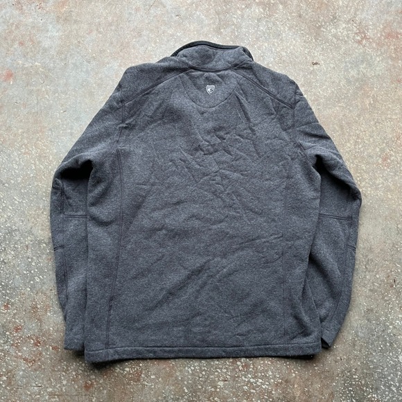 Kuhl Revel 1/4 Zip Fleece Pullover Mens Large Charcoal Gray 3007 Base Layer - Picture 6 of 8